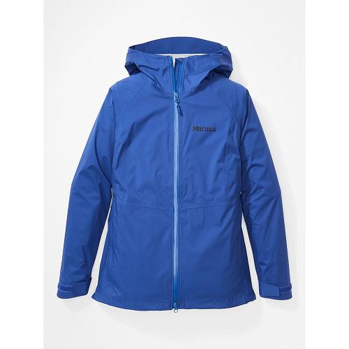 Marmot PreCip Stretch Rain Jacket For Womens Grey Blue GVI290857